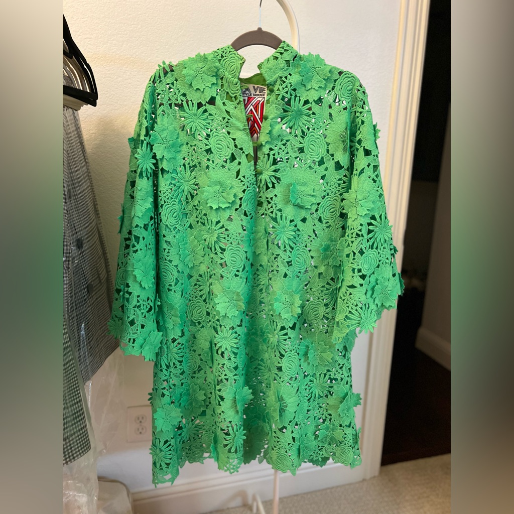 La Vie Style House Lime/Bright Green 3d Lace Mini